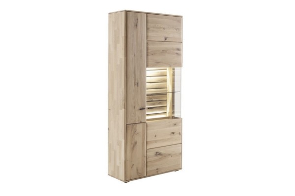 Kombi-Vitrine Ast Balkeneiche massiv 94 cm-2293004_02-1